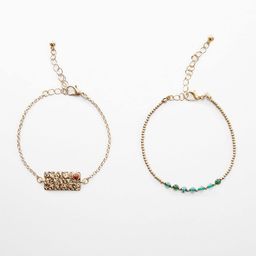 MANGO Women Pack of 2 Beads Bracelets-picture-36