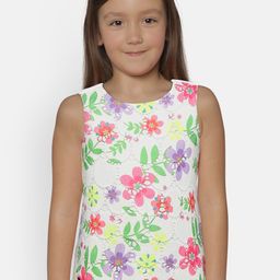 United Colors of Benetton Girls White Floral Print Top-picture-2