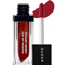 SUGAR Smudge Me Not Liquid Matte Lipstick with Vitamin E 4.5 ml - Drop Dead Red 10-18