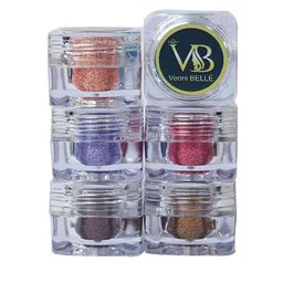 Veoni BELLE Set Of 6 Shimmer Waterproof Pigment Powder Glitter Eyeshadow Palette-image-18