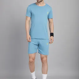 VIMAL JONNEY Round Neck Cotton T-Shirt With Shorts-55