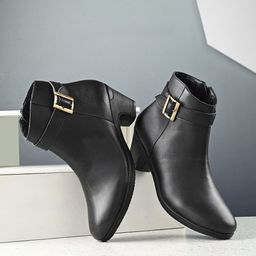El Paso Women Heeled Mid-Top Regular Boots-image-71