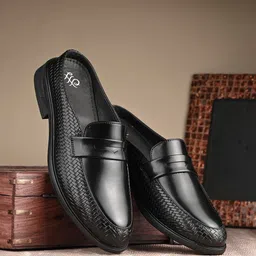 House of Pataudi Men Round Toe Formal Slip On Shoes-image-19