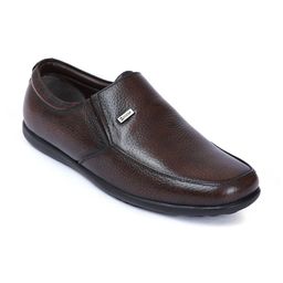 Zoom Shoes Men Textured Leather Formal Slip On Shoes-picture-57