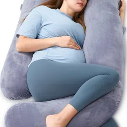 Pum Pum Grey Velvet Soft Maternity Pillow-33
