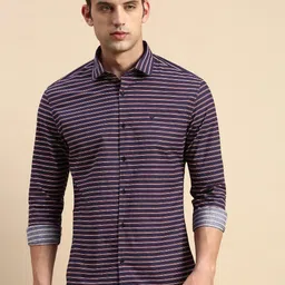 SHOWOFF Comfort Striped Cotton Casual Shirt-picture-17