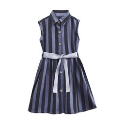 A T U N Grey Striped Dress-image-36