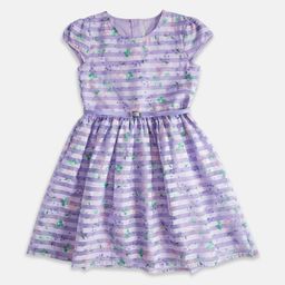 Pantaloons Junior Gathered Striped Dress-image-33