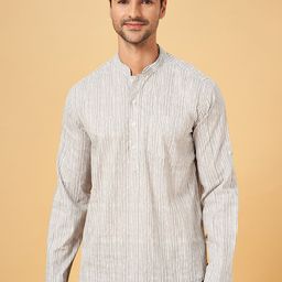 indus route by Pantaloons Striped Long Sleeves Cotton Kurta-image-101