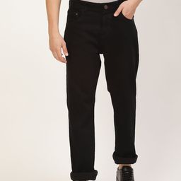 PARIS HAMILTON Men Black Straight Fit Stretchable Jeans-image-88