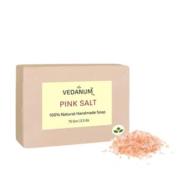 VEDANUM Set Of 3 Pink Salt Natural Handmade Soap with Vitamin E - 75g Each-17