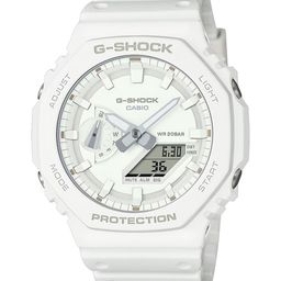 CASIO Men G-Shock GA-2100-7A7DR White Analog-Digital Dial White Resin Strap Watch G1522-image-2