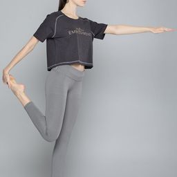 HRX By Hrithik Roshan Yoga Women Slate Organic Cotton Typography Sustainable T-shirts-image-47