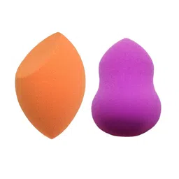 CHANDERKASH Set Of 2 Dab & Blend Beauty Makeup Sponge - Orange-Purple-9