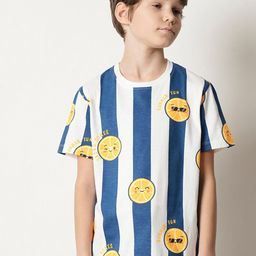 Jack & Jones Junior Boys Typography Printed Pure Cotton T-shirt-image-69