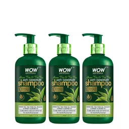 WOW SKIN SCIENCE Set Of 3 Green Tea & Tea Tree Anti-Dandruff Shampoo - 300ml Each-45