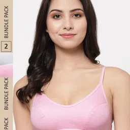 College Girl Pack Of 2 Cotton Non Padded Bra-image-10