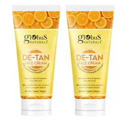 Globus naturals Set Of 2 De-Tan Face Cream With Pineapple & Grapes - 100 gm Each-16