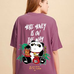 Bewakoof Graphic Printed Drop-Shoulder Sleeves Oversized Pure Cotton T-shirt-image-16