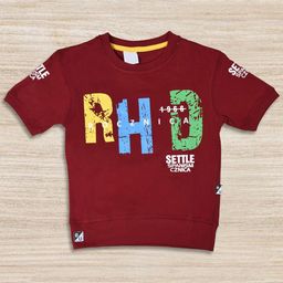 BAESD Boys Typography Printed Pure Cotton T-shirt-image-80