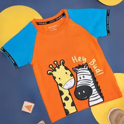 Pantaloons Baby Boys Graphic Printed Cotton Round Neck T-shirt-26