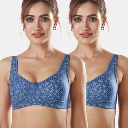 Sonari Pack-2 Blue Floral Bra-49