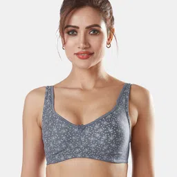 Sonari Blue Floral Non Wired Everyday Bra-image-48