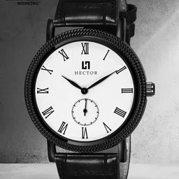 HECTOR Men Brass Dial & Leather Straps Analogue Chronograph Watch HC26-27