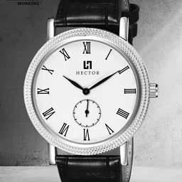 HECTOR Men Brass Dial & Leather Straps Analogue Chronograph Watch HC28-image-85