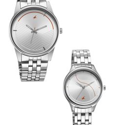 Fastrack Unisex Bracelet Style Straps Analogue Couple Watch 33056296SM01-21