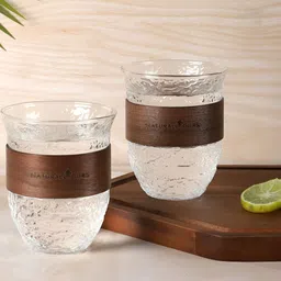 NATURALLY YOURS Transparent Solid Glass Glossy Mugs Set of Cups and Mugs-58