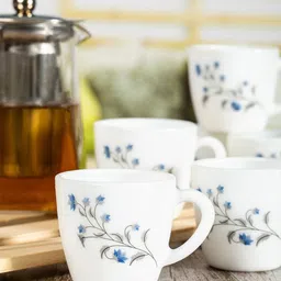 Cello Imperial King Set of 12 Vinea Print Opalware Mug Set-100ml-image-2