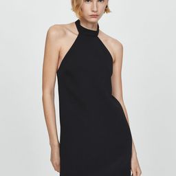 MANGO Halter Neck A-Line Mini Dress-picture-34