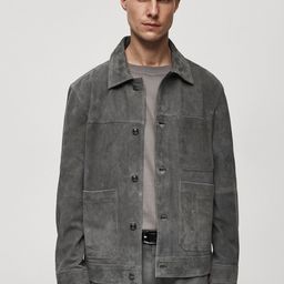 MANGO MAN Suede Leather Jacket-picture-39