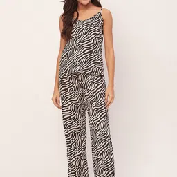 Moomaya Animal Printed Top & Lounge Pants-image-86