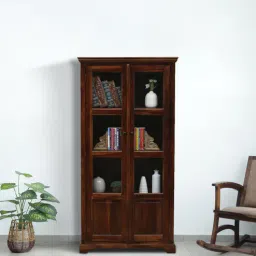 amberville from pepperfry Stanfield Sheesham Wood Book Case in Scratch Resistant Provincial Teak Finish-picture-13