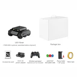 UGV Rover PI4B AI Kit Open-source 6 Wheels 4WD AI Robot Chassis Kit with Raspberry Pi 4B 4GB image 5