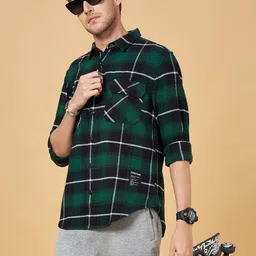 Street 808 by Pantaloons Tartan Checks Checked Cotton Casual Shirt-picture-46