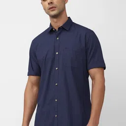 Peter England Casuals Geometric Printed Slim Fit Pure Cotton Casual Shirt-image-22