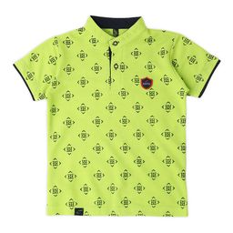 earth conscious Boys Geometric Printed Henley Neck Cotton T-shirt-image-68