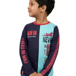 3PIN Boys Typography Printed Cotton T-shirt-image-77