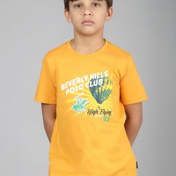 Beverly Hills Polo Club Boys Typography Printed Pure Cotton T-shirt-image-71
