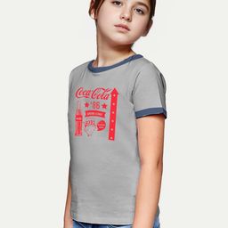 BAESD Girls Typography Printed Drop-Shoulder Sleeves Applique T-shirt-image-10