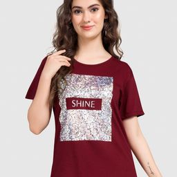 BAESD Typography Printed Drop-Shoulder Sleeves Pure Cotton T-shirt-image-62