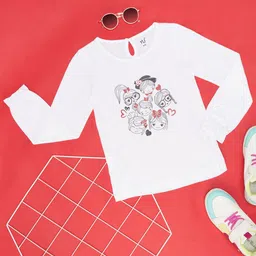 YU by Pantaloons Girls Graphic Printed Cotton T-shirt-image-77
