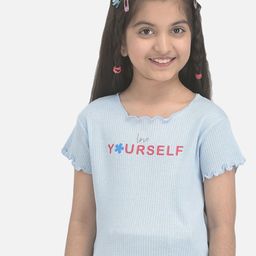 Crimsoune Club Girls Typography Printed Casual T-shirt-picture-42