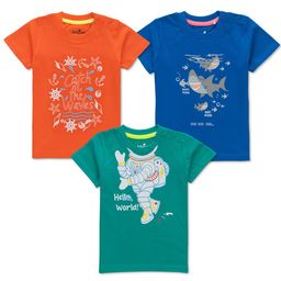 JusCubs Infant Boys Pack Of 3 Printed Cotton T-shirts-18