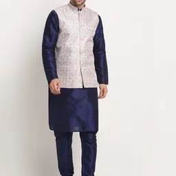 KRAFT INDIA Men Kurta & Churidar with Nehru jacket-picture-13