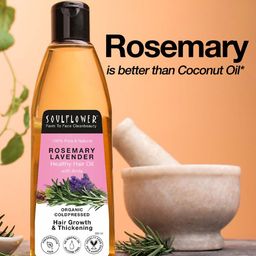 Soulflower Rosemary Lavender Healthy Hair Oil for Hair Growth & Hair Fall Control 225ml-34