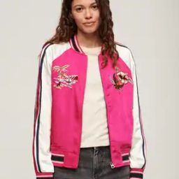 Women Suikajan Embroidered Bomber Jacket-picture-24